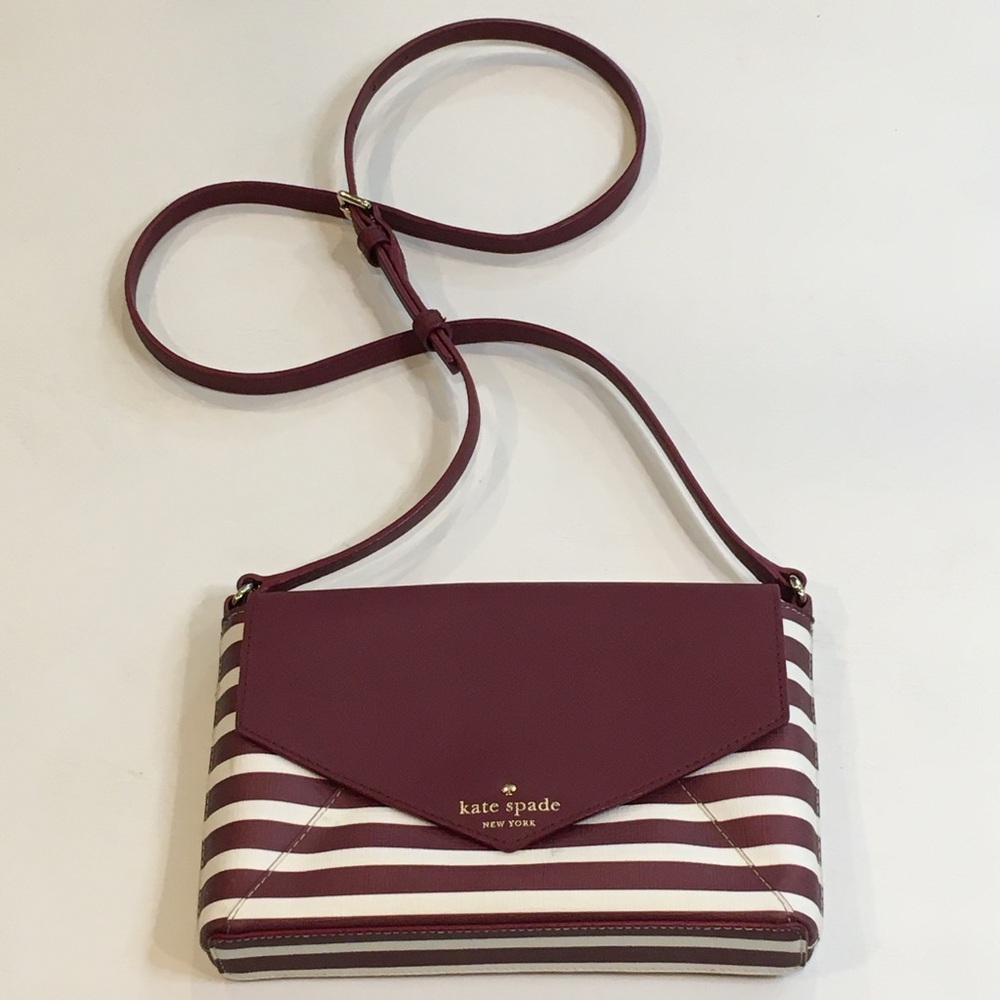 Kate Spade | Fairmount Striped Leather Crossbody Bag